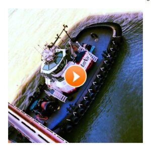 tugboat taxi boat harbor cruise ship anchor up